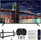 TCL 75R617 75-inch 6-Series 4K Roku Smart TV Bundle