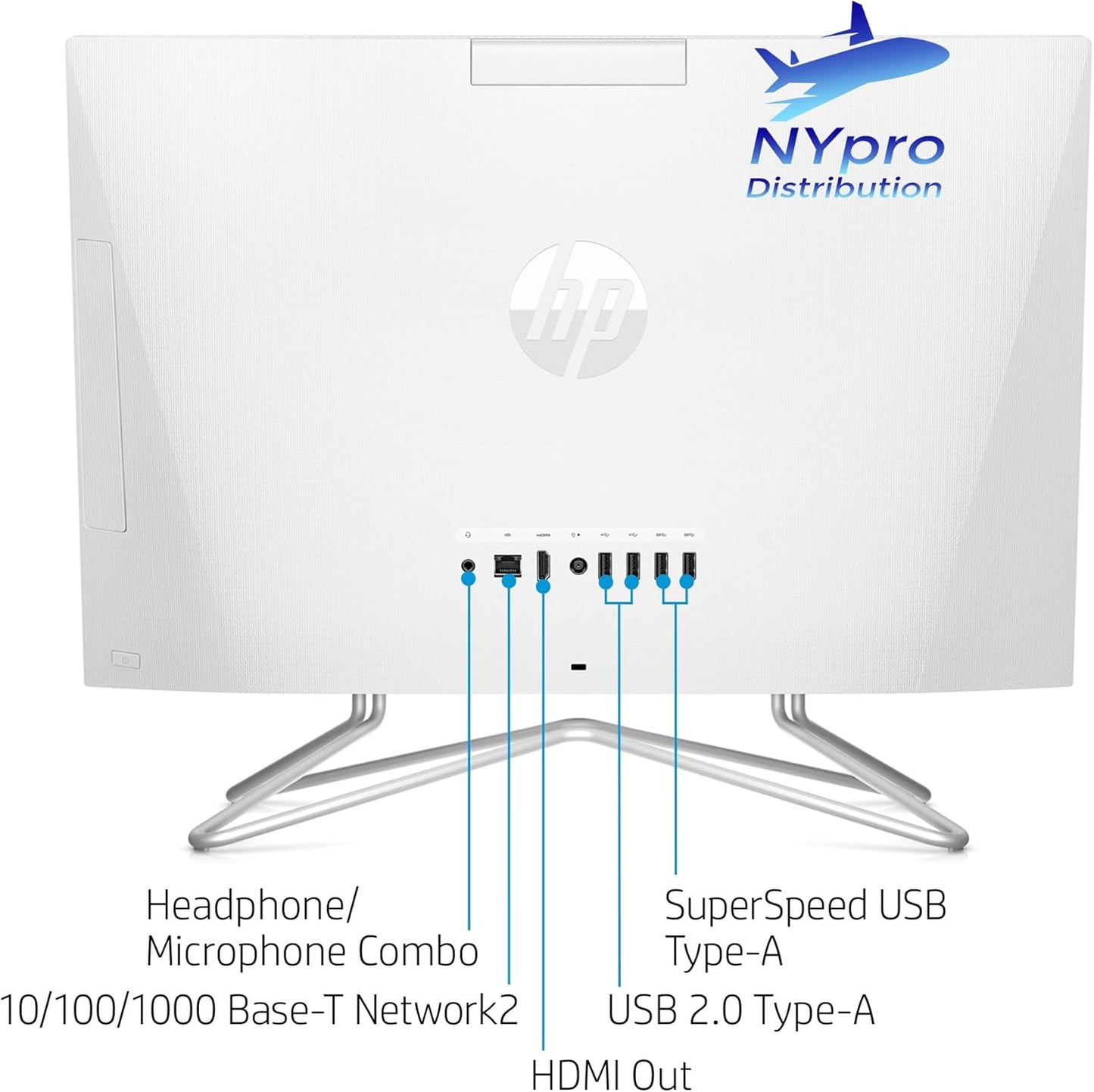 HP 22-dd All-in-One Celeron Desktop - 16GB, 1TB SSD, 21.5" FHD