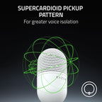 Razer RZ19-05050300-R3U1 Seiren V3 Mini: USB Condenser Microphone - White
