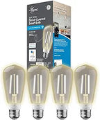 GE CLEDST196LDGF-4SIOC CYNC Smart LED Edison Bulbs 4-Pack
