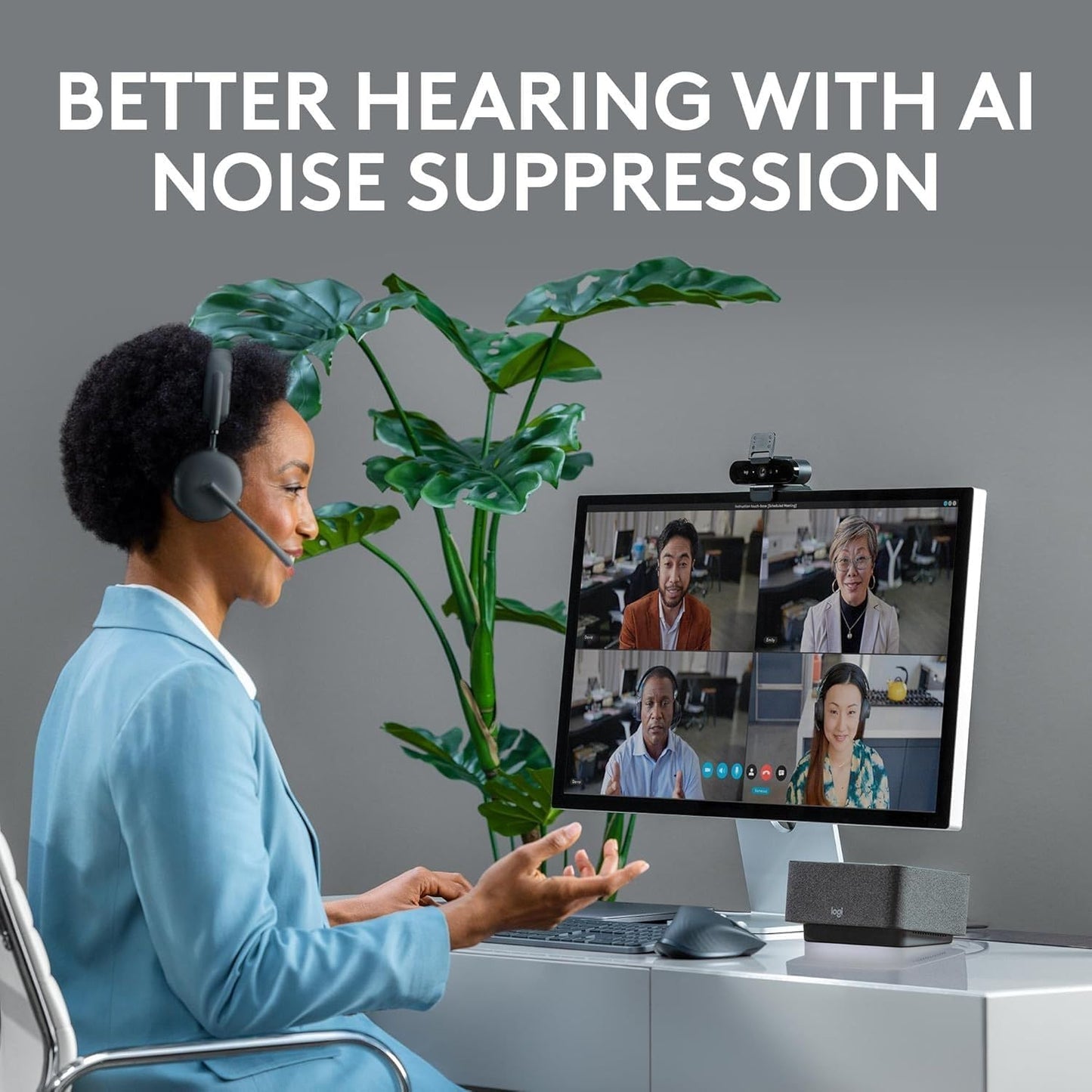 Logitech 981-001317 Zone 950 Noise Canceling Renewed Headset