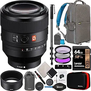Sony E11SNSEL50F12GM FE 50mm F1.2 GM Lens Bundle