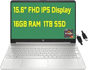 HP HP Laptop 15 Ryzen 7 Business Computer + HDMI
