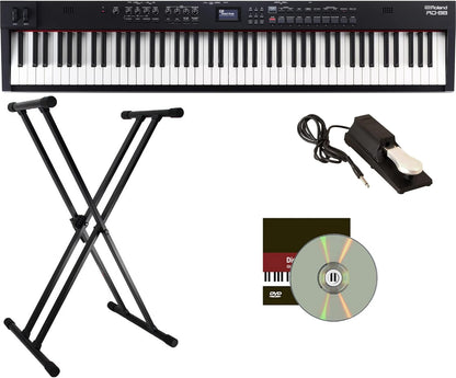 Roland AUS-RD-88-COMBO-DLX RD-88 Stage Piano Bundle - Black