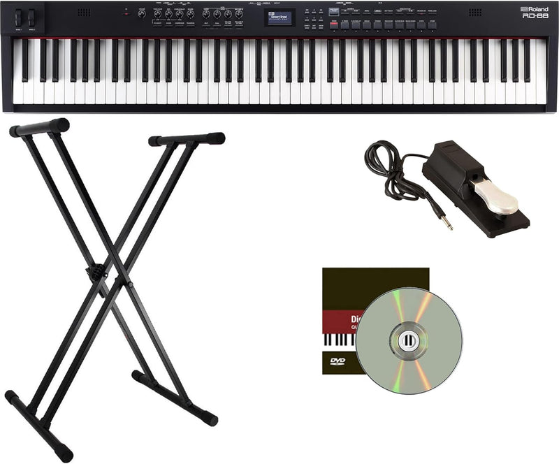 Roland AUS-RD-88-COMBO-DLX RD-88 Stage Piano Bundle - Black — main product image