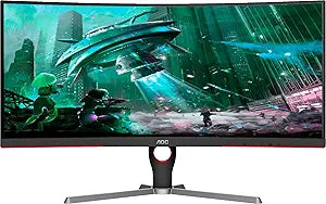 AOC 30 inch Curved Gaming Monitor 75Hz (Renewed)