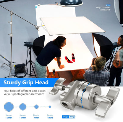 Neewer ST-C-CB Heavy Duty C Stand Boom Arm Photography Lighting