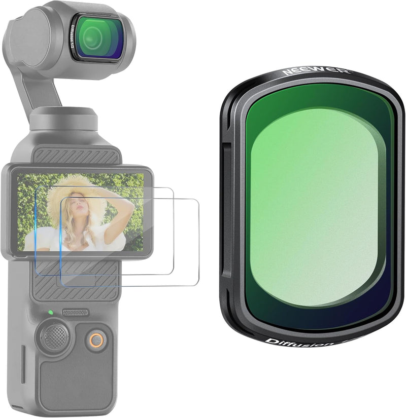 Neewer 10104810 Magnetic Black Diffusion DJI Osmo Pocket 3 Filter — main product image