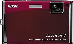 Nikon S60 Crimson Red 10MP Digital Camera