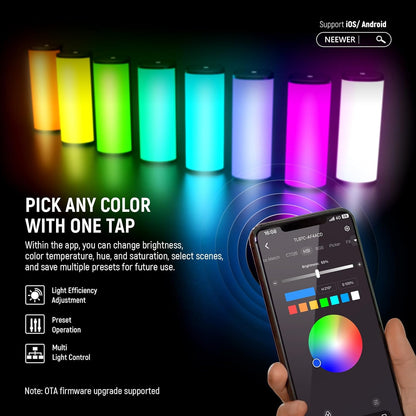 Neewer TL97C RGB Magnetic Handheld LED Light Wand