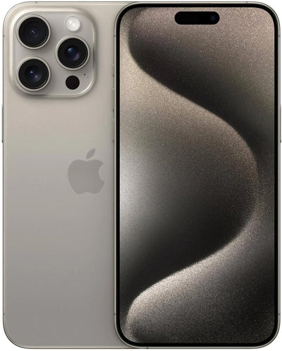 Apple MTQY3LL/A iPhone 15 Pro 512GB Natural Titanium Unlocked Renewed