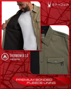 Spyder Men's Softshell Shirt Jacket Fleece Lined