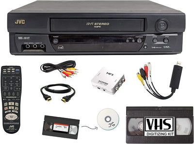 JVC VCR 4 Head VCR+ Renewed Player with Remote