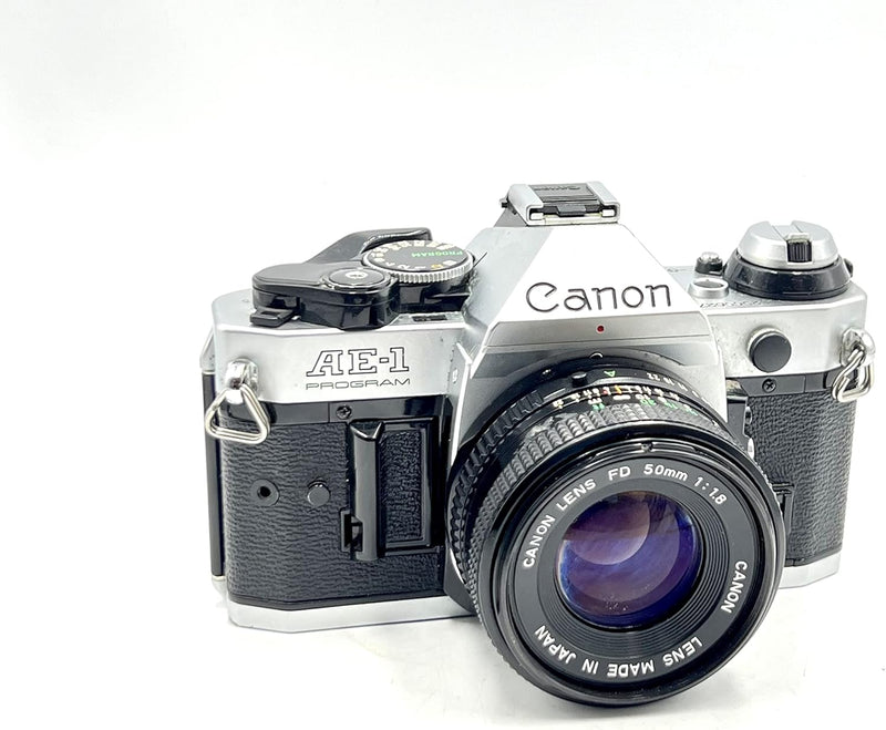 Canon AE-1 Program Vintage 35mm SLR Camera 50mm Lens — main product image