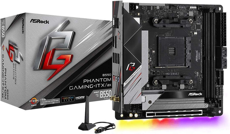 ASRock B550 PHANTOM GAMING-ITX/AX AM4 Motherboard — main product image