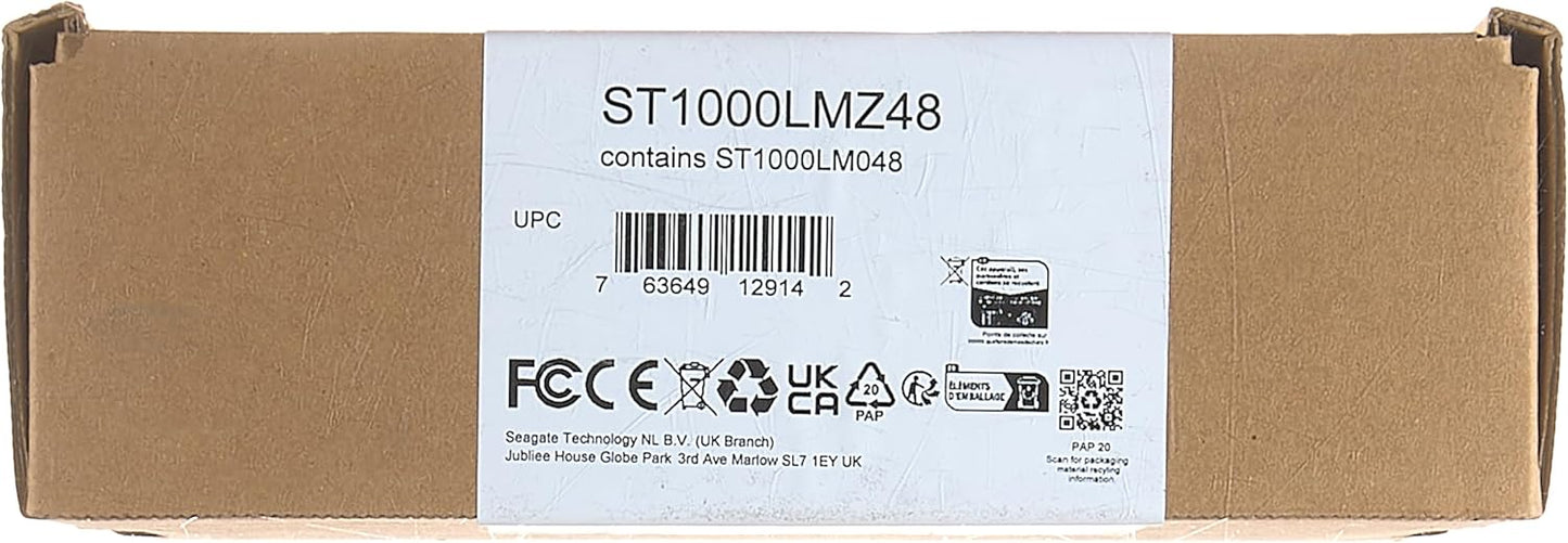 Seagate ST1000LM048 BarraCuda 1TB 2.5" Internal HDD