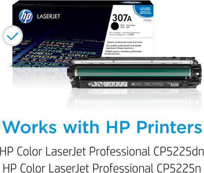 HP 307A CE740A Black LaserJet Toner Cartridge