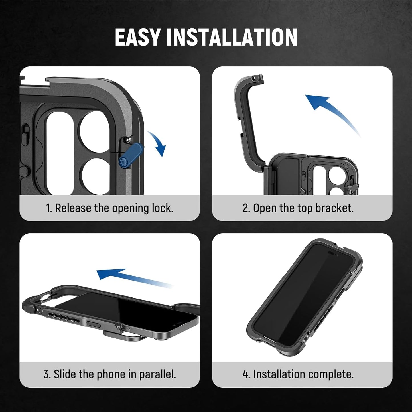 Neewer 10103135 iPhone 15 Pro Max Video Cage Rig