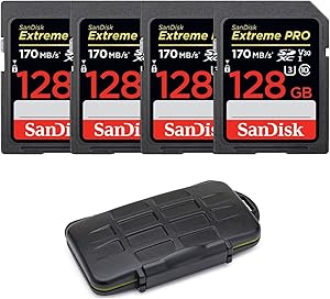 SanDisk Extreme PRO 128GB SDXC Memory Card Bundle