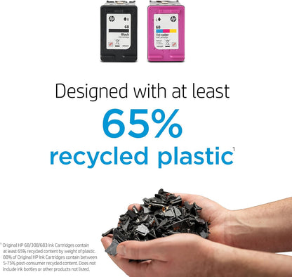 HP 7FP21TN 68 Black Ink Cartridge: Envy Series, Instant Ink Eligible