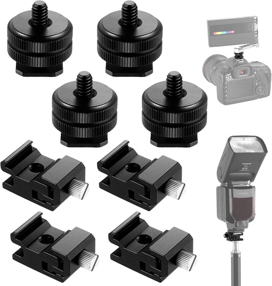 Neewer 10100957 8-Piece Cold Shoe Mount Adapter Set
