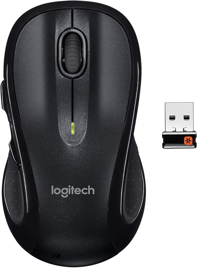 Logitech 910-001822 M510 Wireless Mouse - Dark Gray, Back/Forward — main product image