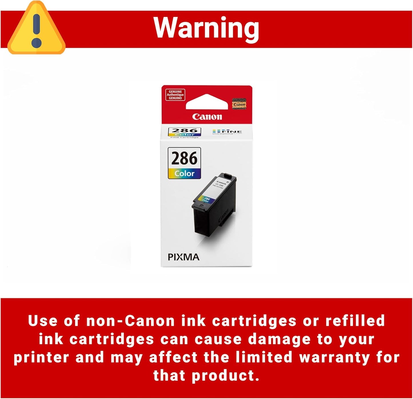 Canon CL-286 Color Ink Cartridge Genuine