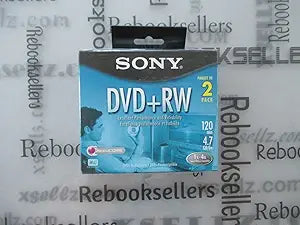 Sony 2DPW47L2//T DVD+RW 4.7GB 4X Rewriteable Disc (2-Pack)