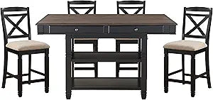 Lexicon 194840135425 Addilyn Counter Height Dining Set