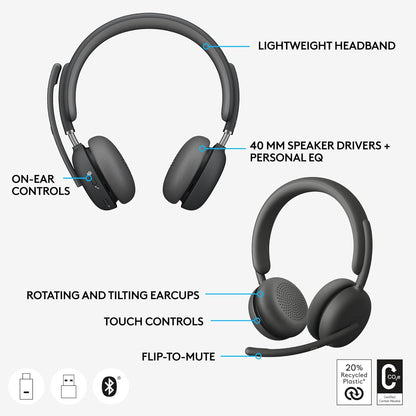 Logitech 981-001151 Zone Wireless 2 ANC Bluetooth Headset