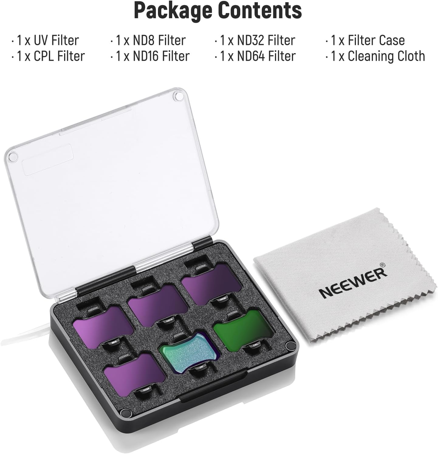 Neewer 10104295 ND&UV&CPL Filter Set DJI Avata 2