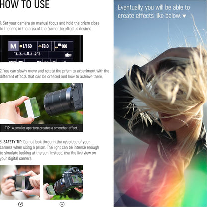 Neewer Triangular Prism 2.4" K9 Crystal Photography