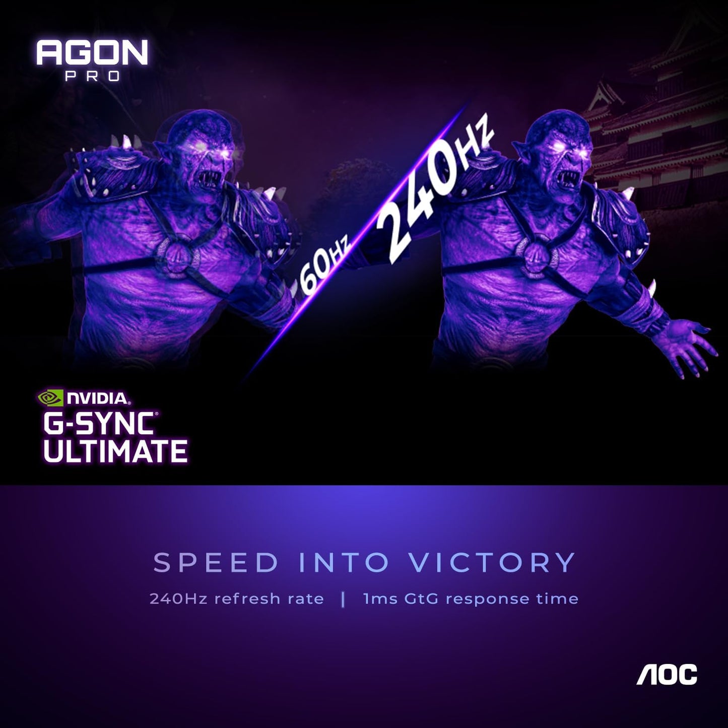 AOC AG274QG Agon PRO 27" 2K 240Hz Gaming Monitor