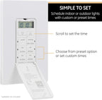 GE 53222 UltraPro In-Wall Digital Timer, Daily Preset