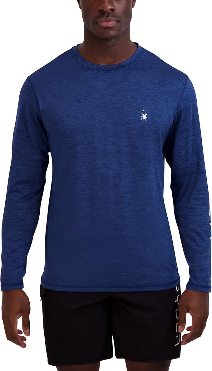 Spyder Standard Heather Long Sleeve Rashguard - Men's — main product image