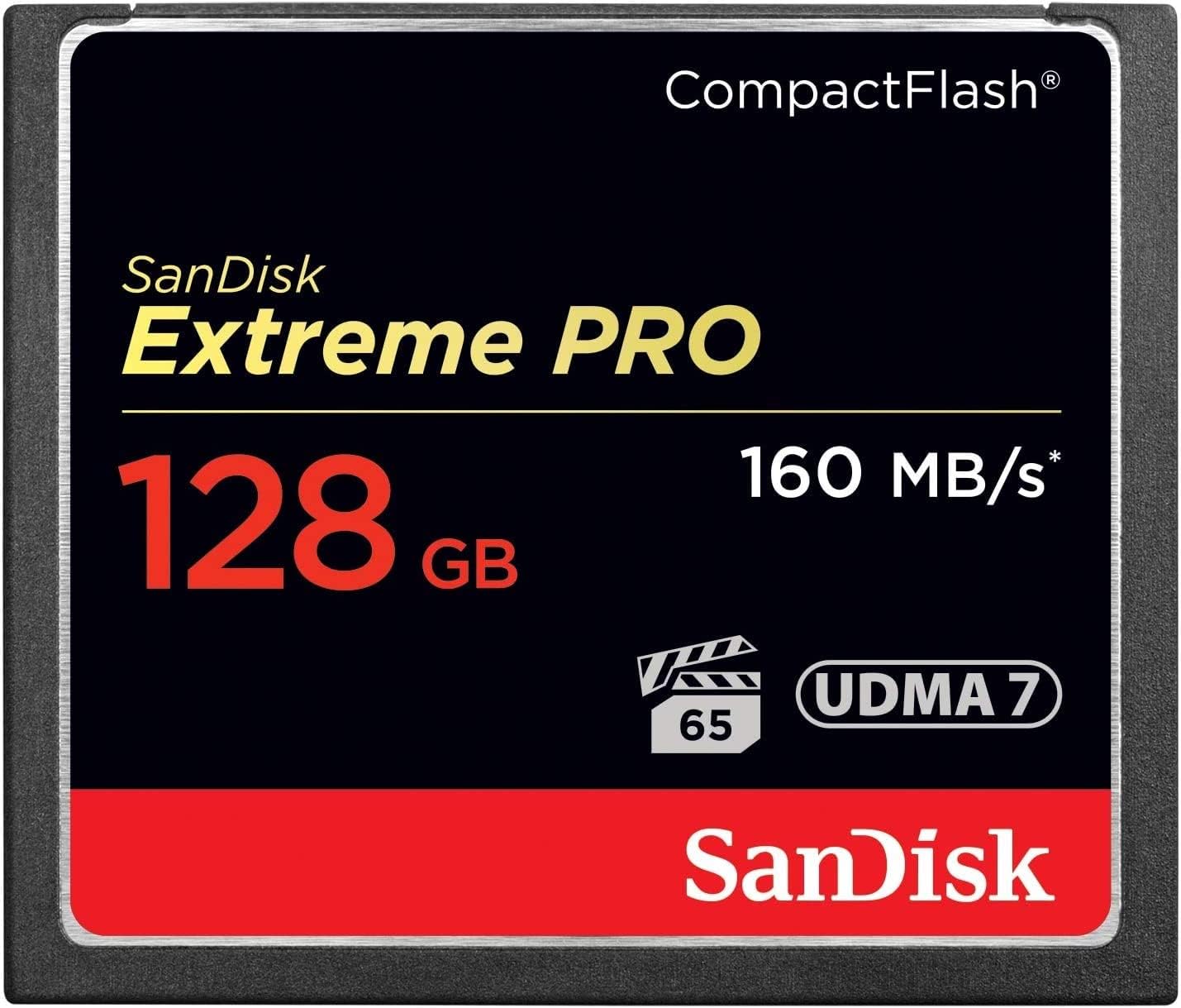 SanDisk SDCFXPS-128G-X46 128GB Extreme PRO CompactFlash Memory Card