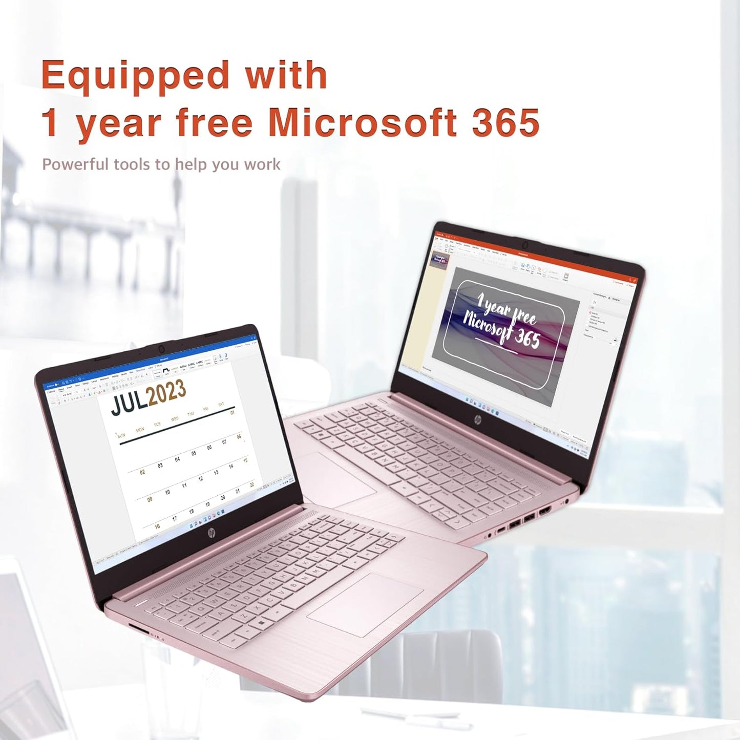 HP Stream 14" HD Laptop Celeron 16GB RAM 64GB eMMC Pink