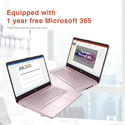 HP Stream 14" HD Laptop Celeron 16GB RAM 64GB eMMC Pink