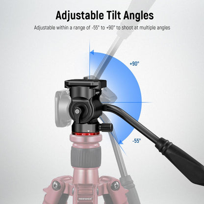 Neewer GM24 Tripod Fluid Head with Quick Release