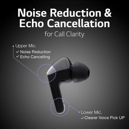 LG HBS-FN6 TONE Free Wireless Bluetooth Earbuds UVnano