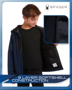 Spyder B SPYDER S SHELL JKT Boys' Water Resistant Softshell Jacket
