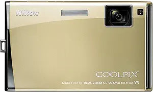 Nikon S60 Platinum Bronze 10MP Touchscreen Camera