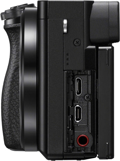 Sony Alpha A6100 Mirrorless Camera: 16-50mm, 55-210mm Lenses