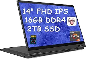 Lenovo Flex 5 14 Ryzen 5 2-in-1 Touch Laptop Renewed