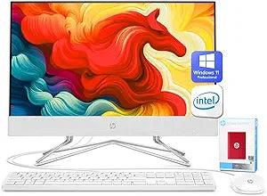 HP 22 All-in-One Desktop, 32GB RAM, 1TB SSD, 500GB External SSD