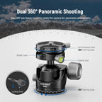 Neewer GM29 Low Profile Ball Head Heavy Duty