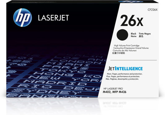 HP CF226X 26X High-yield Black Toner Cartridge