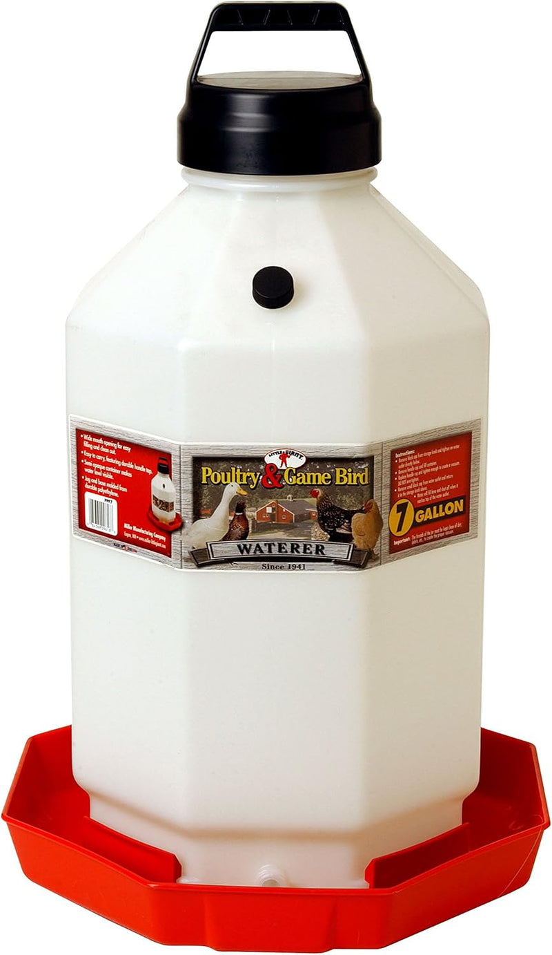 Miller Little Giant 7 Gallon Poultry Waterer Automatic Fount — main product image