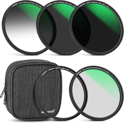 Neewer 10101506 77mm 5-in-1 Magnetic ND Filter Set