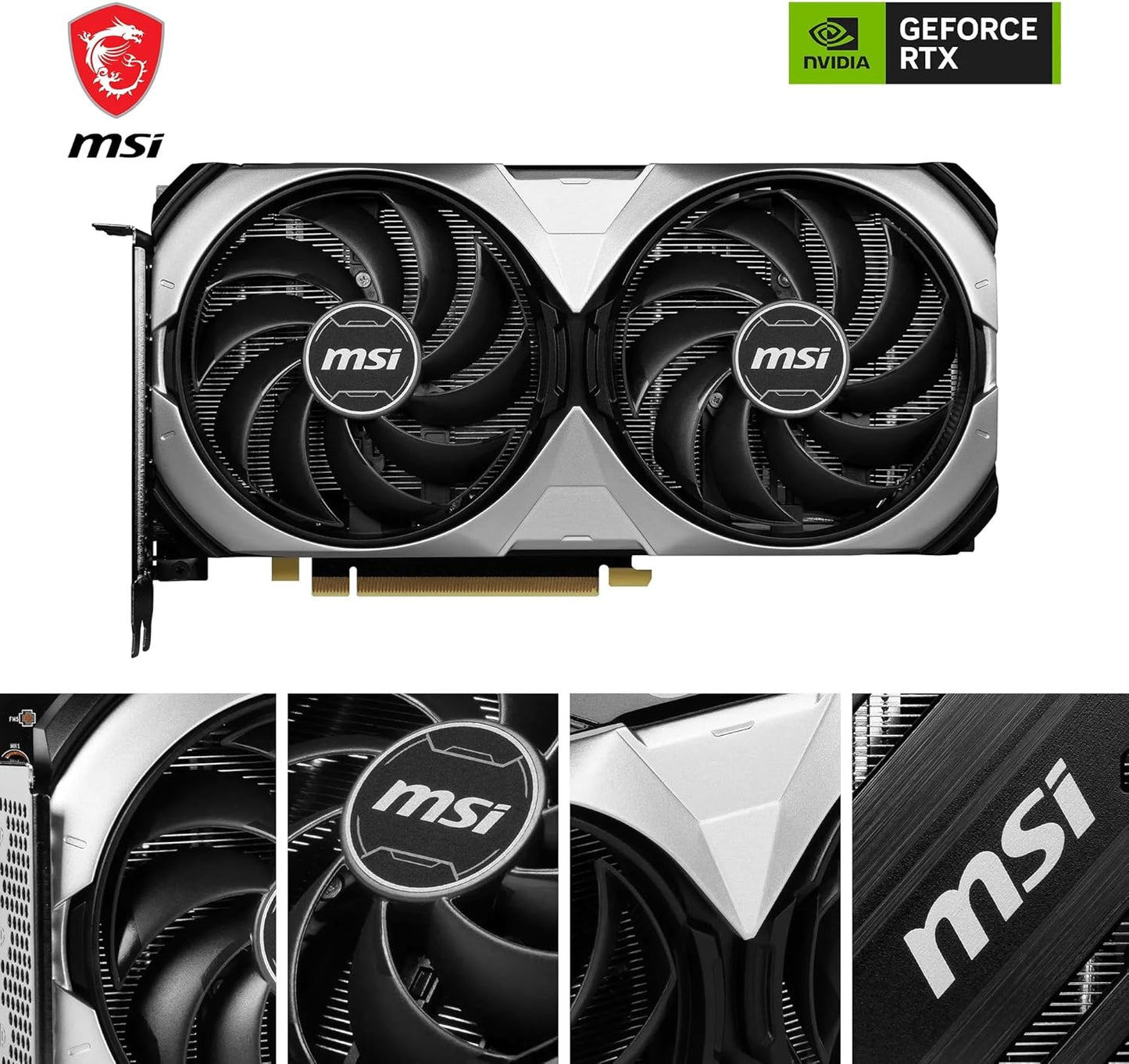 MSI V513-058R GeForce RTX 4070 Ventus 2X 12G OC